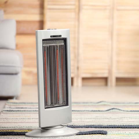 how much electricity does a space heater use