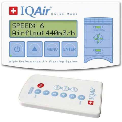iqair healthpro compact controls